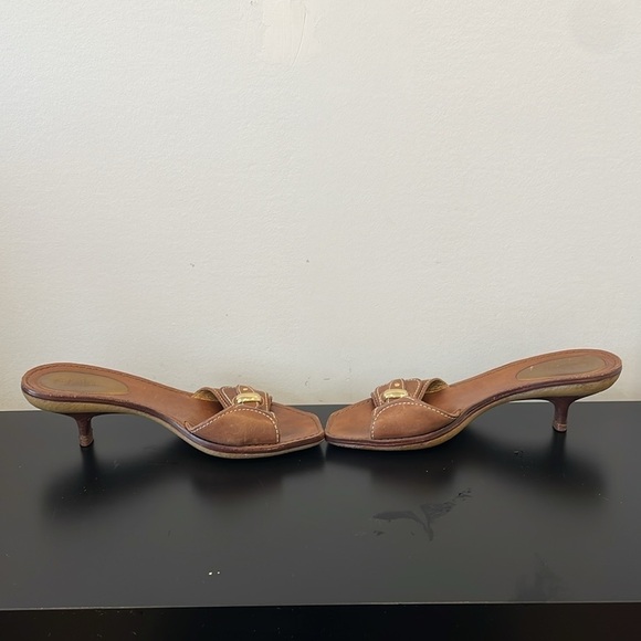 Cole Haan Brown leather mules slippers sandals size 7 - Picture 5 of 8